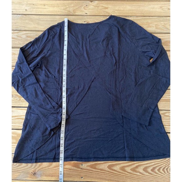 NEW Soulgani Active Open Back Long Sleeve Top Size Large Women’s Black - Picture 5 of 8